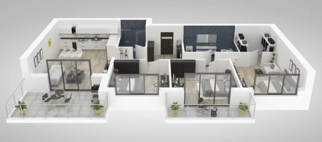 3D Floor Plan Rendering Service - Opulent 3D Studio