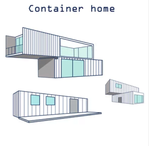 Shipping Container House - Opulent 3D Studio